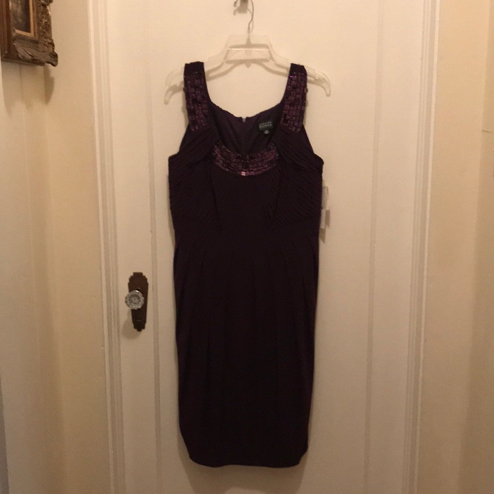 Purple cocktail dress